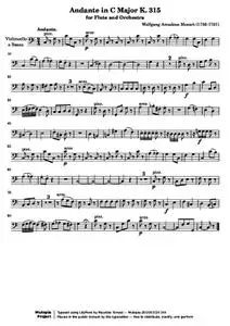 MozartWA - Andante in C Major K. 315