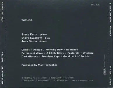 Steve Kuhn Trio - Wisteria (2012) {ECM 2257}
