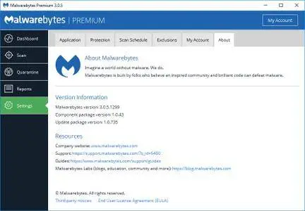 Malwarebytes Premium 3.0.5.1299 Multilingual