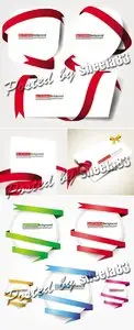 Design Elements with Ribbons Vector