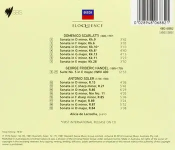 Alicia de Larrocha - Scarlatti: Seven Sonatas, Soler: Eight Sonatas, Handel: Suite in E major HWV 430 (2014)