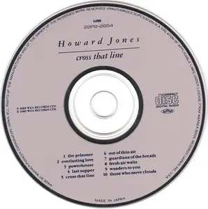Howard Jones - Cross That Line (1989) [Japan 1st Press]