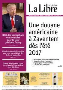 La Libre Belgique du Mardi 15 Novembre 2016
