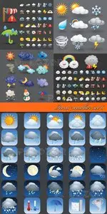 Icons weather set 6