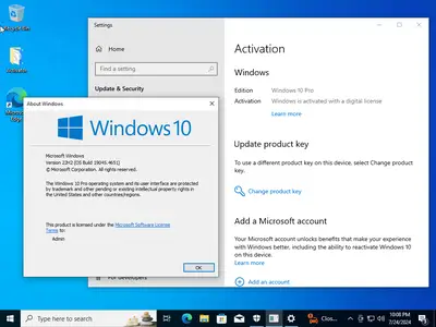 Windows 10 Pro 22H2 build 19045.4651 With Office 2021 Pro Plus (x64) Multilingual Preactivated July 2024