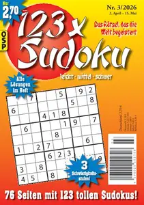 123 x Sudoku - Nr.3 2026