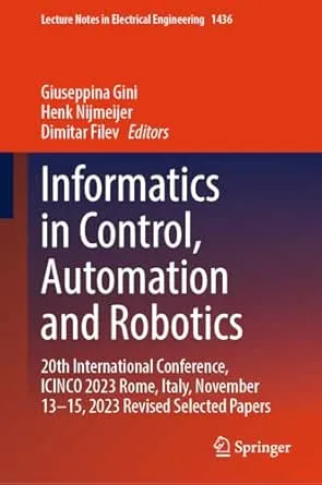 Informatics in Control, Automation and Robotics
