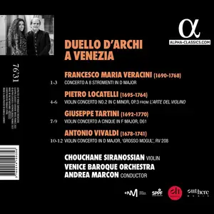 Chouchane Siranossian, Andrea Marcon, Venice Baroque Orchestra - Duello d'Archi a Venezia (2023)