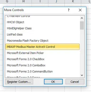 Modbus MBAXP 1.4.16