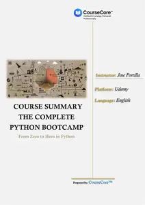 Course Summary – The Complete Python Bootcamp