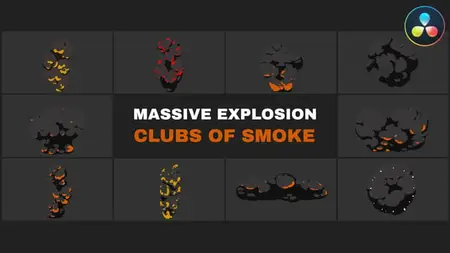 Massive Explosion Clubs of Smoke | DaVinci Resolve 58051219