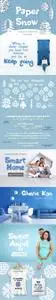 CreativeMarket - Paper snow Cut out font & extras 2989331