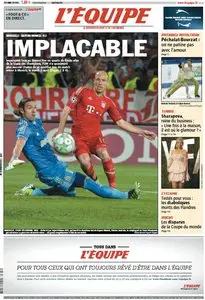 L'Equipe Edition du Jeudi 29 Mars 2012