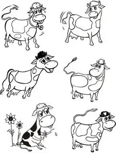 Cows vector