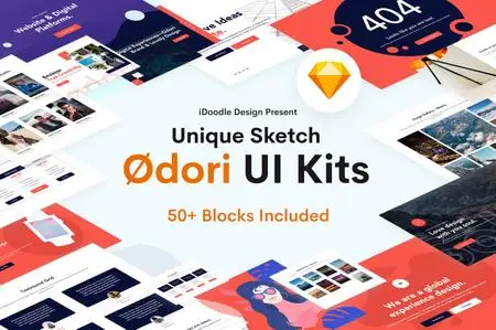 Odori - Creative UI Kits Sketch Template