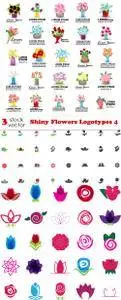 Vectors - Shiny Flowers Logotypes 4