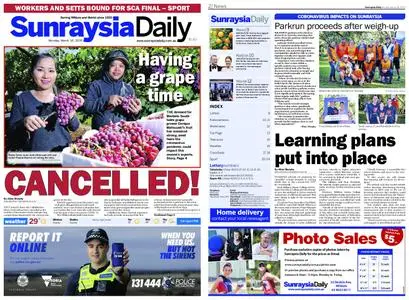 Sunraysia Daily – March 16, 2020