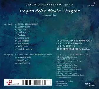 La Compagnia del Madrigale - Monteverdi: Vespro della Beata Vergine (2017)