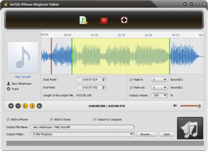 ImTOO iPhone Ringtone Maker 3.0.6 Build 20120613