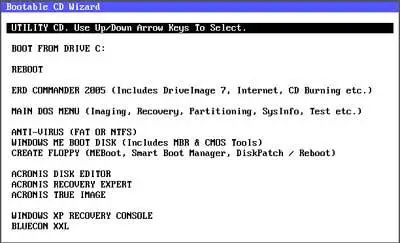 Utility CD 8cm v9.20 - usefull bootdisk