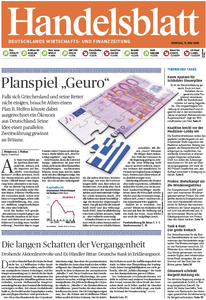 Handelsblatt vom Montag, 11. Mai 2015