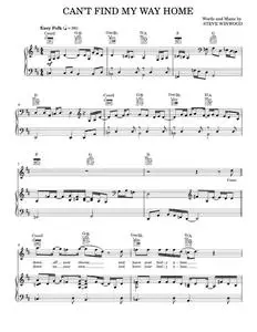 Can't Find My Way Home - Eric Clapton, Lloyd Glenn (Piano-Vocal-Guitar)