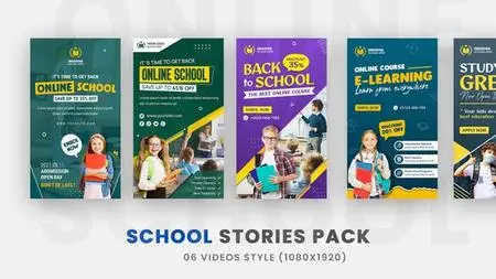 Online School Promo Promo Stories Pack 36207232