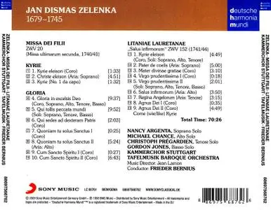 Frieder Bernius, Tafelmusik, Kammerchor Stuttgart - Jan Dismas Zelenka: Missa Dei Filii, Litaniae Lauretanae (2009)