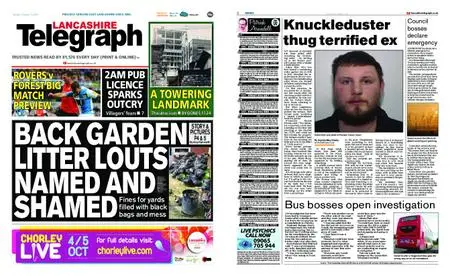 Lancashire Telegraph (Blackburn, Darwen, Hyndburn, Ribble Valley) – October 01, 2019