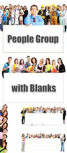 Stock Photo - People Group With Blanks 