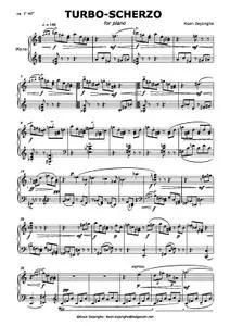 "TURBO-SCHERZO" for Piano