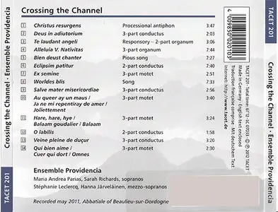 Ensemble Providencia - Crossing The Channel: Music From Medieval France & England [Tacet  201] (2012)