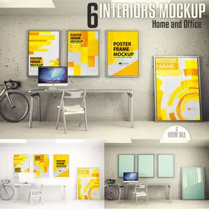 CreativeMarket - Interiors mock-up Vol. 2