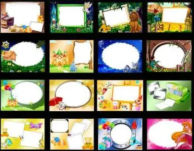 Atmosphere Studio Album Templates  for Adobe Photoshop - Children vol.4