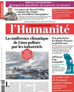 L'Humanite Du Mardi 2 Décembre 2014