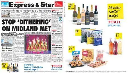 Express and Star Sandwell Edition – May 17, 2018