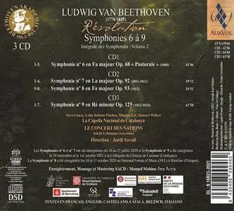 Jordi Savall, Le Concert des Nations - Ludwig van Beethoven: Symphonies 6 à 9 (2021)