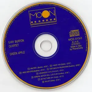 Gary Burton Quartet - Green Apple (1969) {Moon Records MCD 013-2 rel 1989}