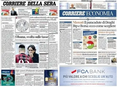 Il Corriere della Sera (19-01-15) + Corriere Economia