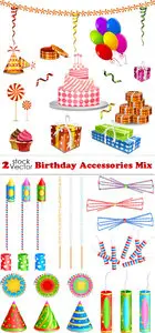 Vectors - Birthday Accessories Mix