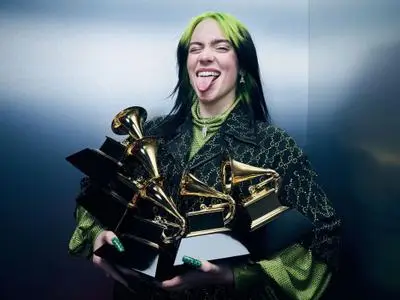 Billie Eilish by Robby Klein at the 62nd Annual Grammy Awards on January 26, 2020