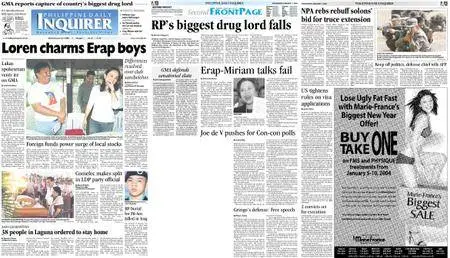 Philippine Daily Inquirer – January 07, 2004