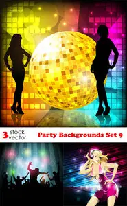 Vectors - Party Backgrounds Set 9