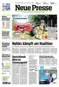 Neue Presse - 20. September 2018