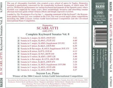 Soyeon Lee - Scarlatti: Complete Keyboard Sonatas, Vol.8 (2008)