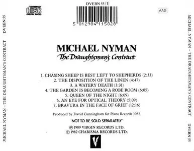 Michael Nyman - The Draughtsman's Contract (Soundtrack) {1982) {1989 Venture/Virgin West Germany}