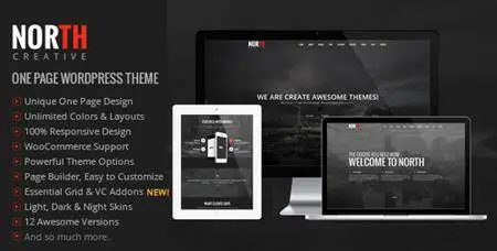 ThemeForest - North v3.98 - One Page Parallax WordPress Theme - 8454561