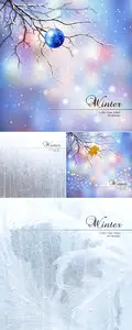 Winter 2015 Backgrounds Vector