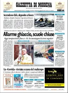 LA GAZZETTA DI MODENA 01 FEBBRAIO 2010