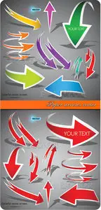Paper arrows vector 